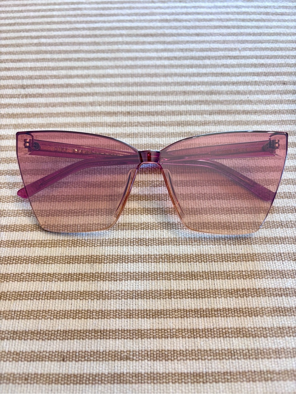 DIFF Eyewear-Goldie Apricot Crystal Sunglasses with Peach Mirror Lenses